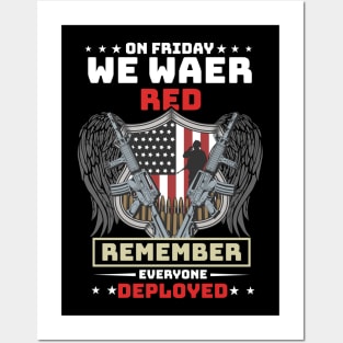 Only FRiday we waer Red Remember everyone deploved Posters and Art